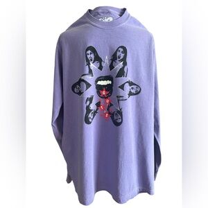 Olivia Rodrigo Purple GUTS Tour Long Sleeve Graphic Tee Women’s Medium